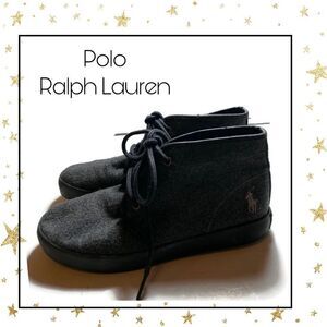 Polo Ralph Lauren Slate Gray Fabric Sneakers 2.5